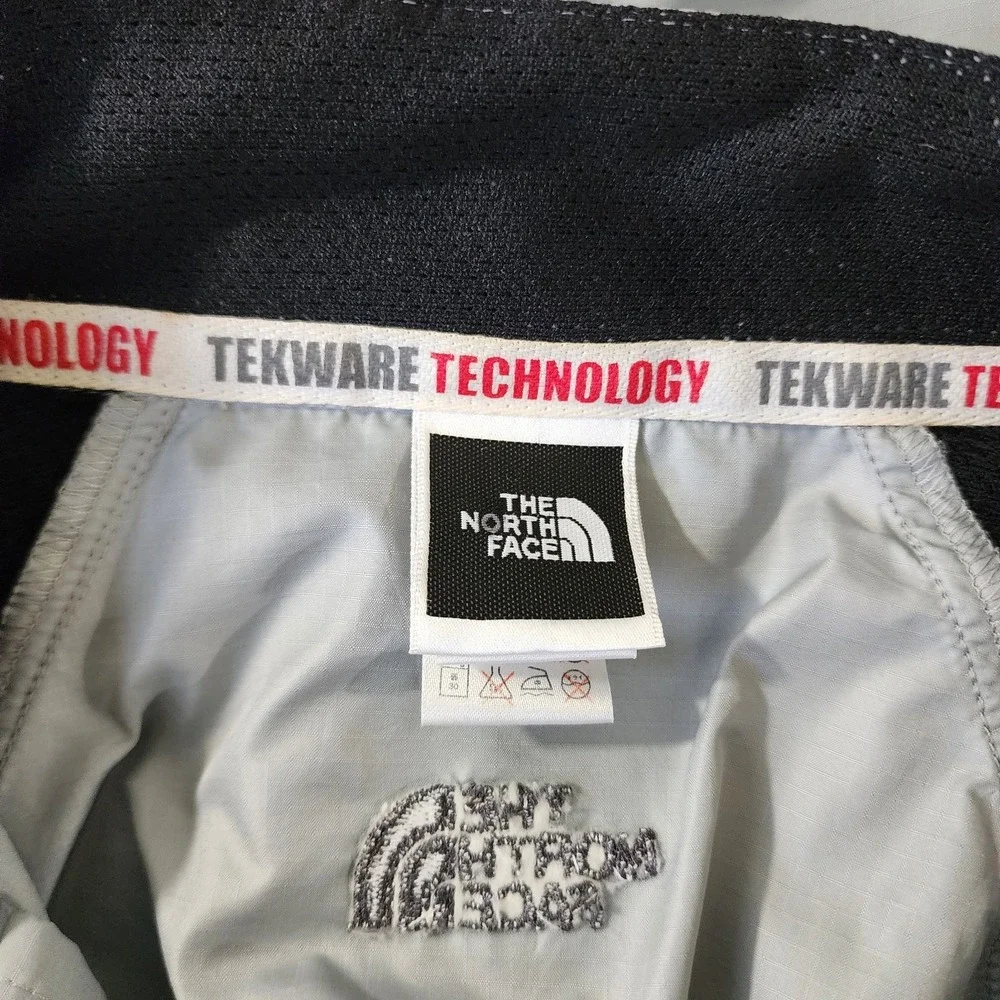 The‎ North Face Men's Tekware Windbreaker Jacket Gray Black Zip-Up Size S